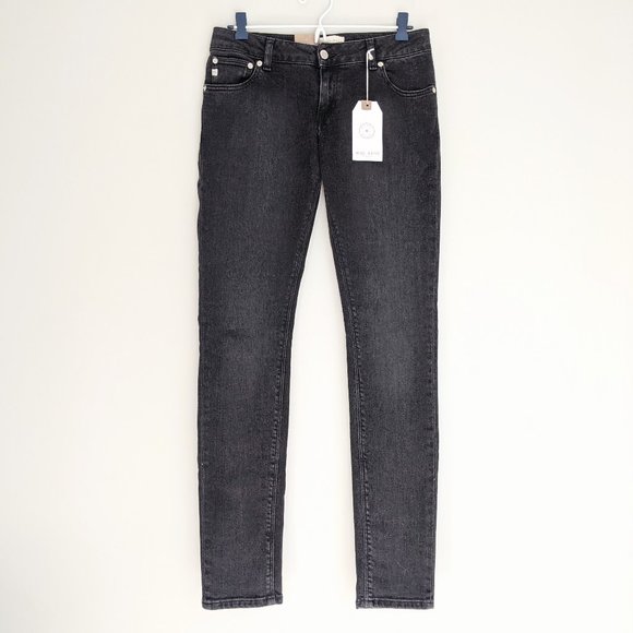 NWT MUD Jeans Sustainable Ethical Denim Skinny Lilly in Stone Black Wash - Picture 4 of 12